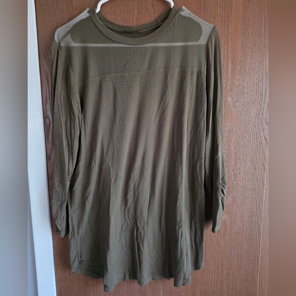 Olive Green Long Sleeve Shirt